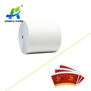 Rollo de papel FSC Papel recubierto de PE de un solo lado para producción de espacios en blanco de vasos por proveedor chino