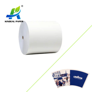 Taza recubierta de pe, papel en stock, materia prima de alta calidad para bebidas calientes, taza de café