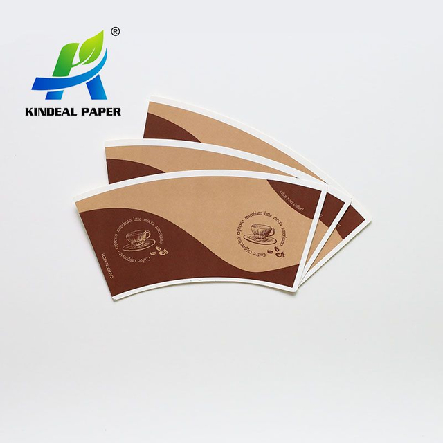 Material disponible del tablero de papel de la taza de café 280GSM para el tamaño de la taza de 8oz Europa