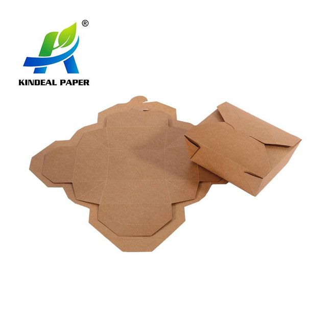 Rollos de papel Kraft recubierto de polietileno para fabricar cajas de envasado de alimentos para llevar