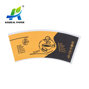 Pared flexográfica colorida de la taza de papel de impresión en forma personalizada