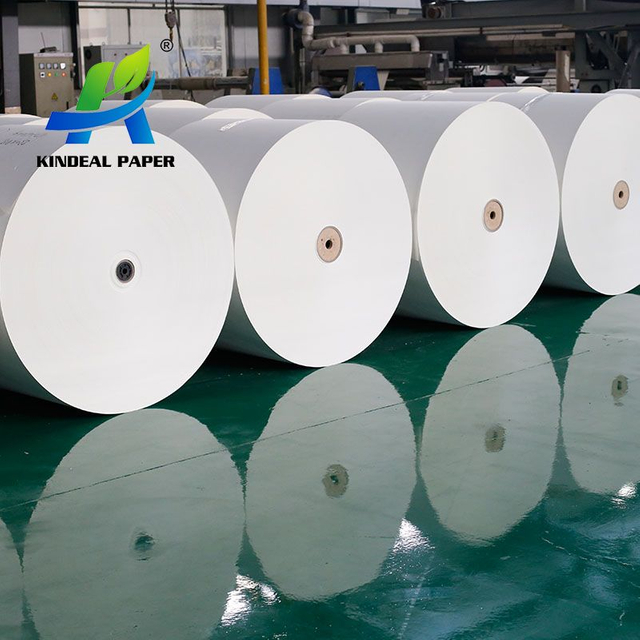 Un lado de la taza de papel recubierto de Pla, materia prima, taza desechable, fabricación de papel en rollo