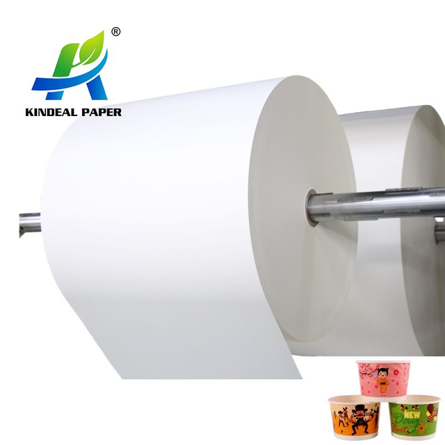 Rollo de papel recubierto de PE para fabricar vasos y tazones de papel con precio competitivo