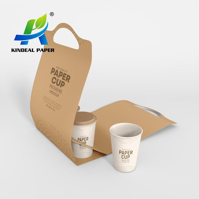 Portavasos de café para llevar disponible material de papel amistoso de Eco