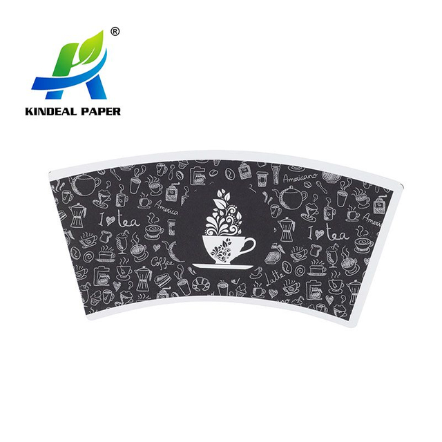 Abanico de papel para vaso de papel de 7 oz, impresión sin olor del proveedor de papel Kindeal