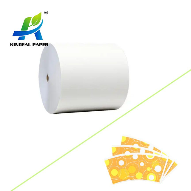 Rollo gigante de cartón para vasos de papel recubierto de polietileno de calidad alimentaria FSC para hacer tazones o cajas de envasado de alimentos